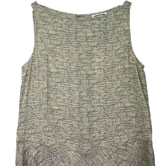 Prologue Sleeveless Boat Neck Drop Waist Bias Skirt Midi Dress Keyhole Small - Picture 3 of 12